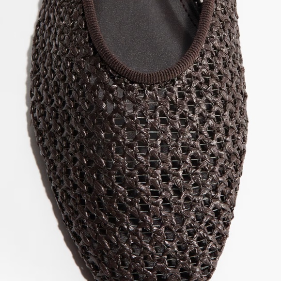 NWT H&M braided brown flats - Picture 4 of 6